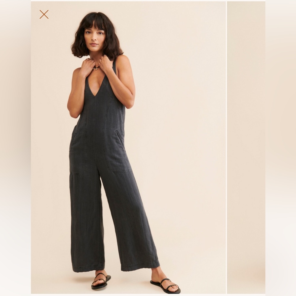 ISO Anthropologie v neck linen jumpsuit